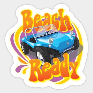 Beach Ready Buggy in blue Sticker